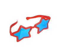 SELVFZ Punk Star Frame Vintage Girls Unique Frame Lens Glasses Adult Wedding New Year Party For Bride Star Shape Bulk Star Shape Women, Rouge