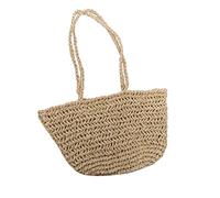 SELVFZ Sac fourre-tout en paille de grande capacité, sac à bandoulière pour la plage, les vacances en plein air, sac à main pour femme, Multicolore