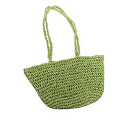 SELVFZ Sac fourre-tout en paille de grande capacité, sac à bandoulière pour la plage, les vacances en plein air, sac à main pour femme, Vert