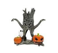 SELVFZ Sculpture unique en résine sur le thème d'Halloween pour intérieur ou extérieur, aquarium, terrariums et décorations de fête, décorations d'Halloween d'intérieur et d'extérieur