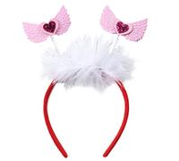 SELVFZ Serre-tête en forme de cœur rouge pour la Saint-Valentin, accessoires pour cheveux, accessoires de fête, accessoires photo pour femmes et filles, bandeaux de Saint-Valentin pour adultes et
