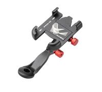 SELVFZ Support de téléphone en aluminium pour moto - Support de téléphone portable résistant aux chocs - Rotation à 360 degrés - Réglable