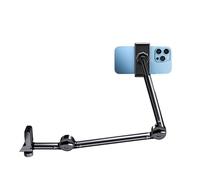 SELVFZ Support de téléphone et de tablette en aluminium à long bras pliable, support paresseux rotatif à 360 degrés pour téléphone, tablette, support à bras long avec pince