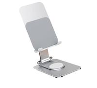 SELVFZ Support de téléphone réglable pliable pour téléphone portable, tablette, support de table, support de téléphone rotatif à 360 degrés, support de bureau en aluminium