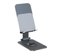 SELVFZ Support de téléphone réglable pliable pour téléphone portable, tablette, support de table, support de téléphone rotatif à 360 degrés, support de bureau en aluminium