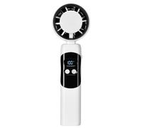 SELVFZ Ventilateur multifonction à affichage numérique efficace 4000 mAh - Texture ABS silencieuse et puissante - Pour voyage en plein air - Portable