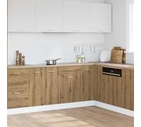 Selvicoly Lyon Artisan Meuble bas en chêne avec tiroir 40 x 46 x 81,5 cm Commode de cuisine Buffet armoire de rangement