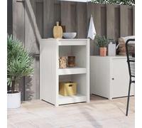 Selvicoly MEPPEL Armoire de cuisine blanche 55 x 55 x 92 cm en pin massif - Commode de rangement pour cuisine moderne - Buffet durable - Meuble bas pratique - Vitrine élégante