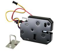 Selyse Serrure électrique DC 12 V - Fermeture magnétique pour tiroir et porte - Système de contrôle d'accès avec interrupteur de détection - Coffre-fort - 2 A
