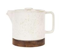 Sema - THEIERE NORDIKA en GRES Blanc 0,7 L Filtre INOX