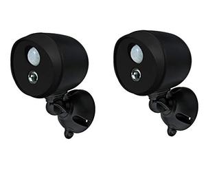 SEMAC - Pack 2 éclairages sans Fil LED extérieur avec détecteur, IP65,Connexion 50 Maxi,140lumens,Alimentation 3piles LR20