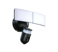SEMAC Projecteur LED connecté avec caméra motorisée WiFi Tuya et détecteur de mouvement