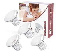 semai Lot de 4 inserts de bride de 13 mm pour tire-lait compatibles avec Medela/Momcozy S12 Pro/S9 Pro/S12/S9/Spectra/Elvie Boucliers/brides de tire-lait de 24 mm, réduit le tunnel de mamelon de 24 mm