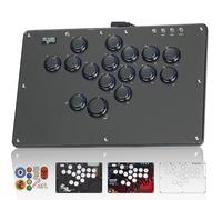 Semaiki U16 All-Button Clavier de jeu avec fonctions RVB et Turbo personnalisées, Arcade Stick Clavier de jeu pour PC/Switch/PS4/PS3, prend en charge l'échange à chaud et SOCD