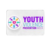 Semaine De Prévention De La Violence chez Les Jeunes Paillasson Anti-Salissures Paillasson Exterieur Ramasse La Saleté Tapis De Porte pour Accessoires Maison Intérieur Douche 40 X 60Cm