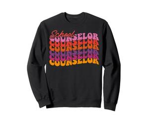 Semaine Nationale des conseillers Scolaires Best Counseling Crew Groovy Sweatshirt