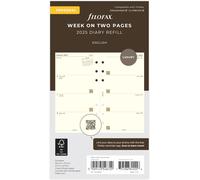 Semaine Personnelle Sur Deux Pages Coton Crème Anglais 2025