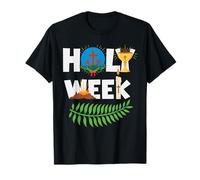 Semaine Sainte Dimanche des Rameaux Jeudi Saint Vendredi Saint Pâques T-Shirt