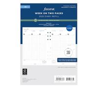 Semaine sur deux pages format colonne anglaise papier recyclé 2025