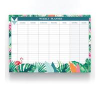 Joeji's Kitchen Agenda Semainier à feuilles détachables A4 60 pages - Planning Semaine parfait Emploi du Temps pour les ecoles courses et repas - Organisatuer Semaine - Bloc Planning Hebdomadaire