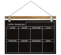 Atmosphera Weekly Chalkboard Frame Noir