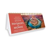 Semainier panoramique - Paysages du monde 2024, une page par jour - Collectif - Editions 365 - relié - Calendrier