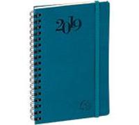 Semainier Reliure Spirale Synthétique Exacompta Swan 16w Eurotime 9 (H) X 16 (L) Cm 1 Semaine Sur 2 Pages Bleu