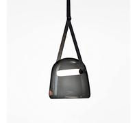 SEMANHUA Abat-Jour en Verre Moderne Suspension Cortical Messenger Fil Goutte Gris Clair et Blanc Lampe Suspendue Premium Rétro Loft Café 1 Lumière Lustre (Color : Gray, Size : Warm light)