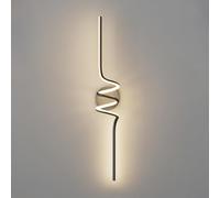 SEMANHUA Mid-Century LED Wall Mount Light Fixture - Dimmable Linear Sconce for Bedroom, Hallway, and Living Room Black, 60cm/80cm/100cm(Tricolor dimming,80cm)