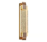 SEMANHUA Nordic Minimalist Bubble Glass Wall Light - LED Gold Linear Sconce for Indoor Use Dimmable Bathroom Vanity Bar(Gold 50cm)