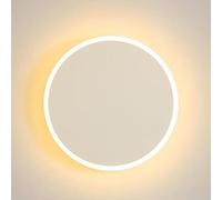 SEMANHUA Round Wall Sconce - Minimalist Indoor Lighting 3 Color Modes for Hallway, Bedroom, and Living Room(51CM)