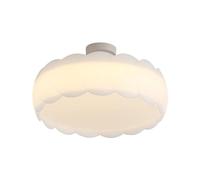 SEMANHUAOZ Plafonnier LED moderne avec télécommande - Lustre de chambre blanc, lampe de plafond en métal 48 W for hôtel, restaurant, bureau Dia16.53in