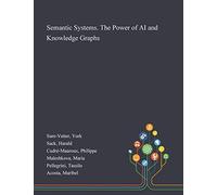 Semantic Systems. The Power Of Ai And Knowledge Graphs