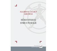 Sémantique structurale Recherche de méthode - Algirdas Julien Greimas - Puf - broché - Etude