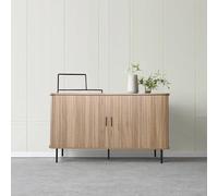 Semarang buffet en bois cannelé à portes coulissantes 140cm