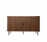 SEMARANG - Buffet en bois cannelé à portes coulissantes 140cm