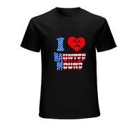 Sematary I Love Haunted Mound Popular Trend Heart Shape T Shirt Men Short Sleeve Graphic Tees Halloween Casual Shirt Tops Black M