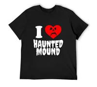 Sematary I Love Haunted Mound Trend Heart Shape Unisex T-Shirt Mens Black Men Tees S