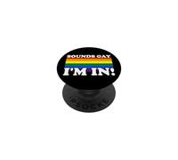 Semble Gay Je suis dans l'arc-en-Ciel DE LA FIERTÉ LGBTQ PopSockets PopGrip Adhésif