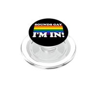 Semble Gay Je suis dans l'arc-en-Ciel DE LA FIERTÉ LGBTQ PopSockets PopGrip pour MagSafe