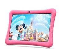 Semeakoko Tablette Enfants 10 Pouces Android 13, Kids Tablette Tactile Quad-Core 1.6GHz, 1280 x 800 HD-Display, 3GB RAM/32GB ROM(256GB TF),6000mAh,WiFi,Bluetooth,Double Caméra,Contrôle Parental(Rose)