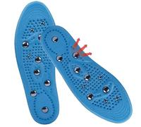 Semelle Amincissantes Magnetique Anti Douleur Reflexologie Semelles Orthopédiques Acupression Lavable Et Découpable,Améliorer La Circulation Sang(Size:L(EU:41-46),Color:bleu)