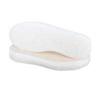 Semelle antidérapante en laine pour chaussures tissées à la main - Avec crochet - Semelle antidérapante en laine (blanc, 27)
