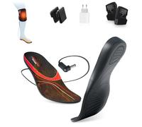 Semelle Chauffante, 7.4V Semelle Chauffante Rechargeable, 2 EN 1 Semelles Chauffantes & Genoux Chauds, Semelles Intérieure Chauffée Intelligente pour Sports - Ski Cyclisme Moto