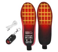 Semelle chauffante électrique - Accessoires de massage, semelles avec télécommande | Chauffe-pieds avec télécommande rechargeable de 1900 mAh, batterie au lithium, 3 réglages de cale