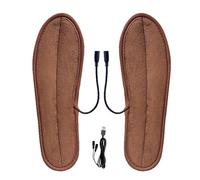 Semelle Chauffante pour Hommes et Femmes,Semelles Thermiques Rechargeables USB, Lavable, Semelles Intérieures Chauffantes pour Chasse Camping Ski Hiver Course(USB cable,35-36)