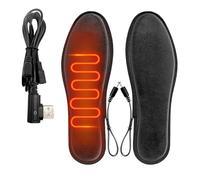 Semelle Chauffante, Rechargeable Semelles Chauffantes USB Chauffe Pied, Chauffe Pieds D'hiver Avec 3 Contrôle De Température, Inserts De Chaussures Respirants