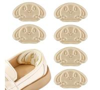 Semelle Chaussure Trop Grande Chaussures Talon Enfant, 3 Paires Protege Talon Chaussure Mignon Chaussures Autocollantes Talons Insérés pour Éviter le Frottement et le Glissement (Beige, Une taille)