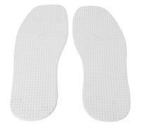 Semelle complète en caoutchouc de remplacement de chaussure, semelle de chaussures antidérapante, semelle de chaussures en caoutchouc à Grain surélevé, matériau de réparation du (White)