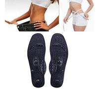 Semelle de massage des pieds, 1 paire de semelles magnétiques noires, résistance à l'usure pour le massage quotidien (noir02)